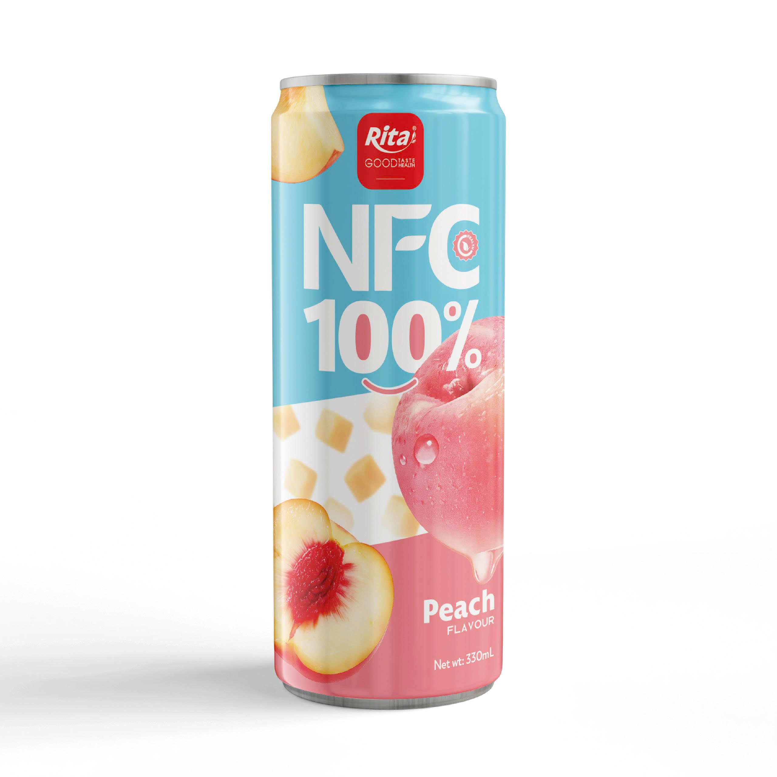 Rita Jugo de Durazno NFC 100% en Lata de 330ml