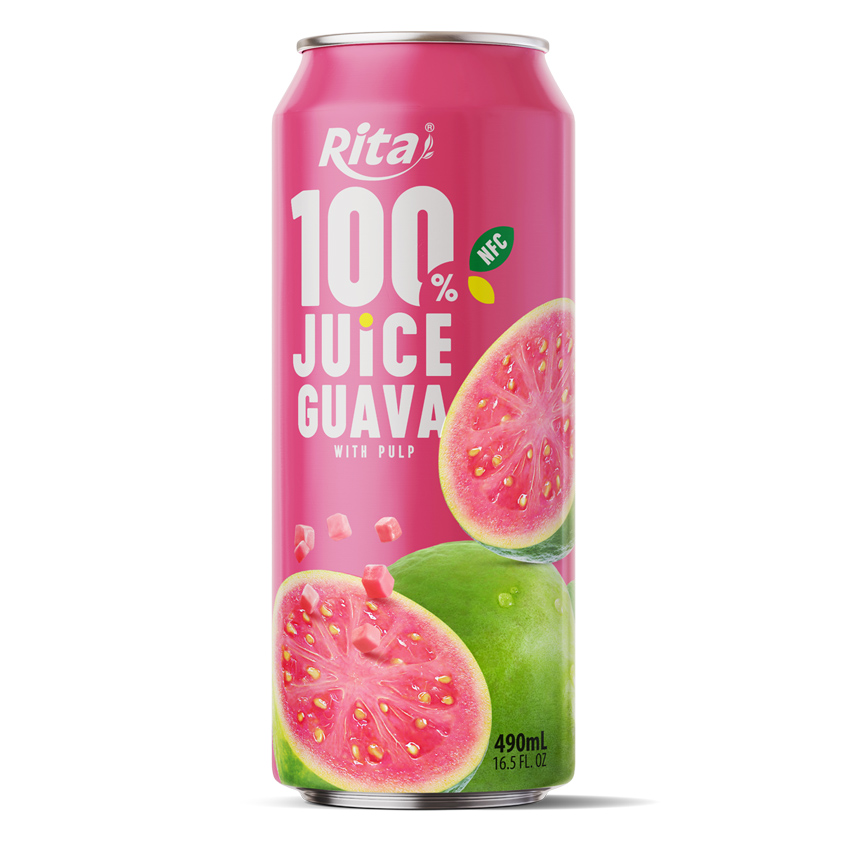Jugo 100% Guayaba con Pulpa 490ml en Lata