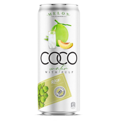 Agua de coco más melón con pulpa 330ml