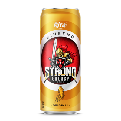 Bebida de energía original de ginseng fuerte