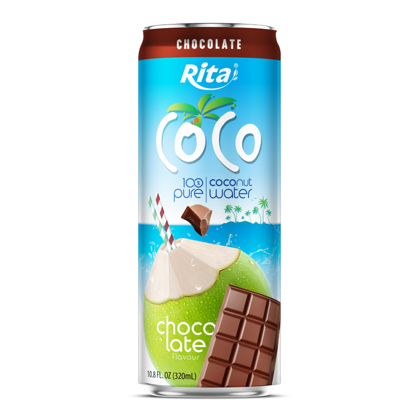 Rita Coco 100% Agua de Coco Pura con Sabor a Chocolate – Lata de 320ml (3)