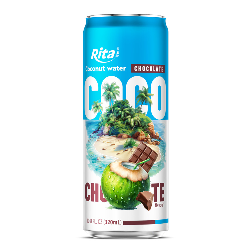 Rita Coco 100% Agua de Coco Pura con Sabor a Chocolate – Lata de 320ml (2)
