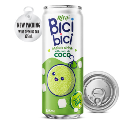 Bici Bici 325ml Bebida de melón con nata de coco (lata de boca ancha)