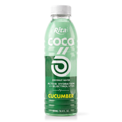 COCO Agua de Coco con Electrolitos y Sabor a Pepino – Hidratación Activa