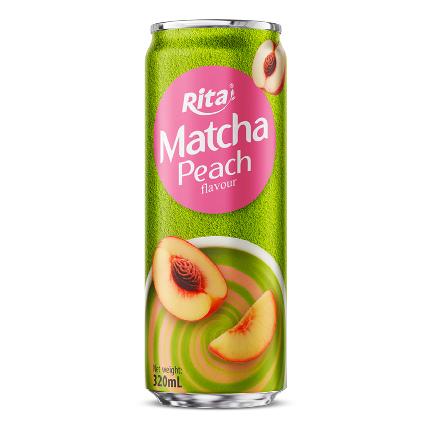 Bebida de matcha y melocotón Rita 320 ml