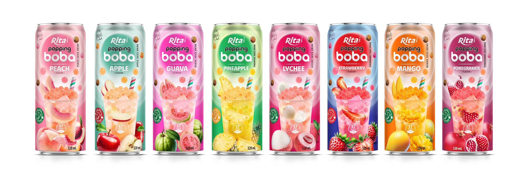 best popping boba with guava flavor canned drink Poster 2