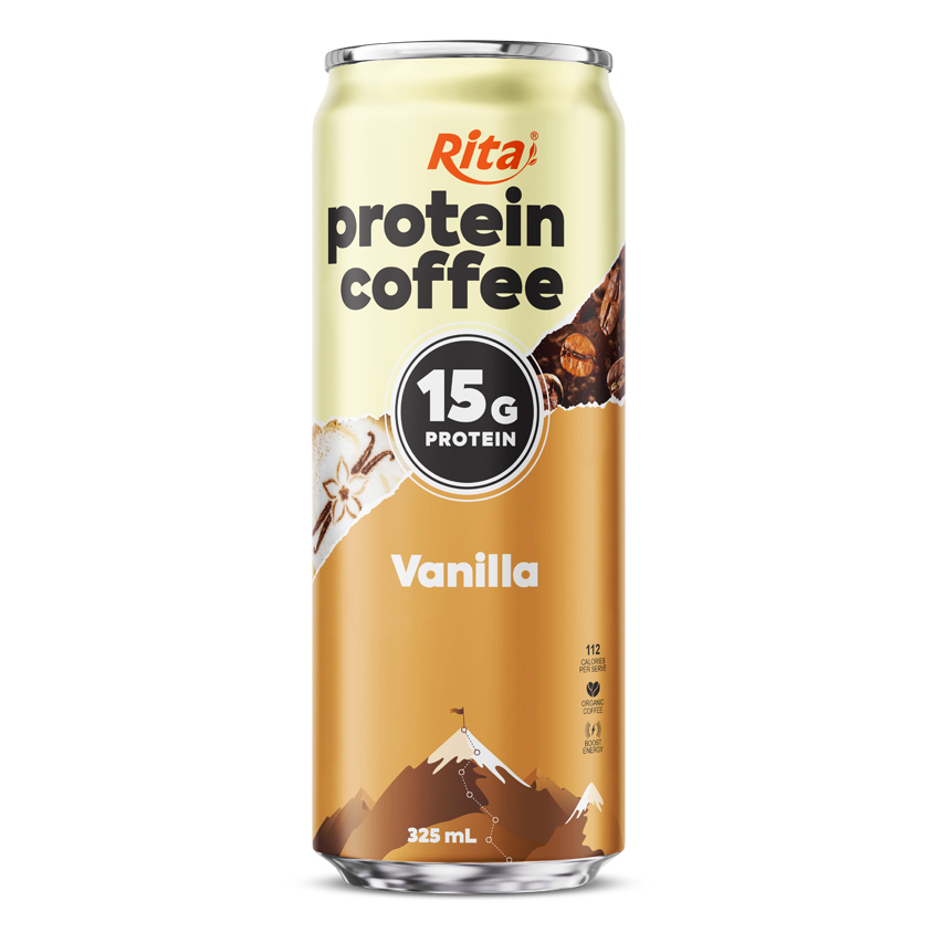Bebida de Café con Proteína Sabor Vainilla Rita 15 g de Proteína – Café Listo para Beber 325 ml