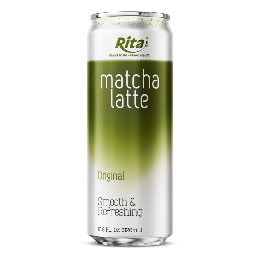 Lata elegante de Rita Matcha Latte con sabor original de 320 ml