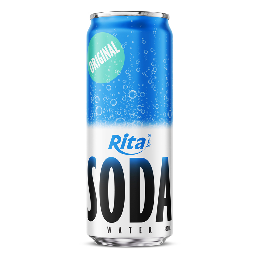 Bebida de agua con gas en lata de 320 ml