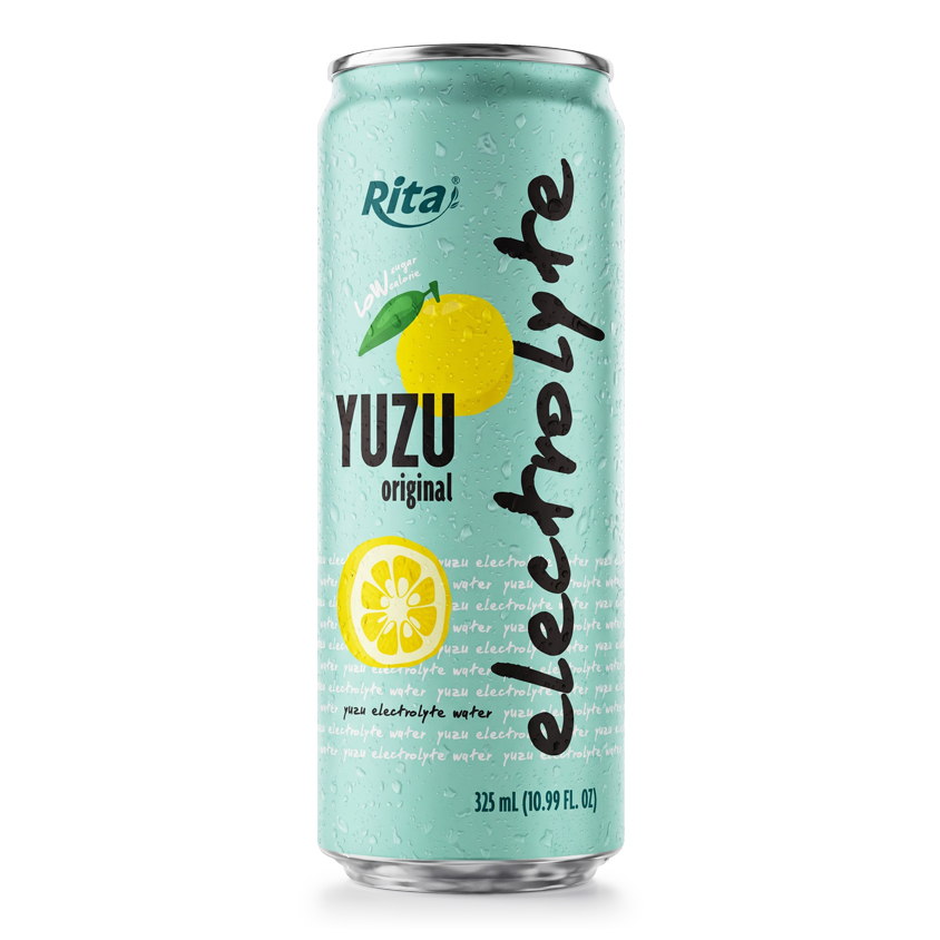 Bebida de Agua con Electrolitos de Yuzu 325ml Bajo en Azúcar