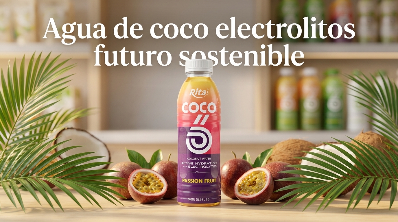 Agua de coco con electrolitos y el futuro sostenible de las bebidas