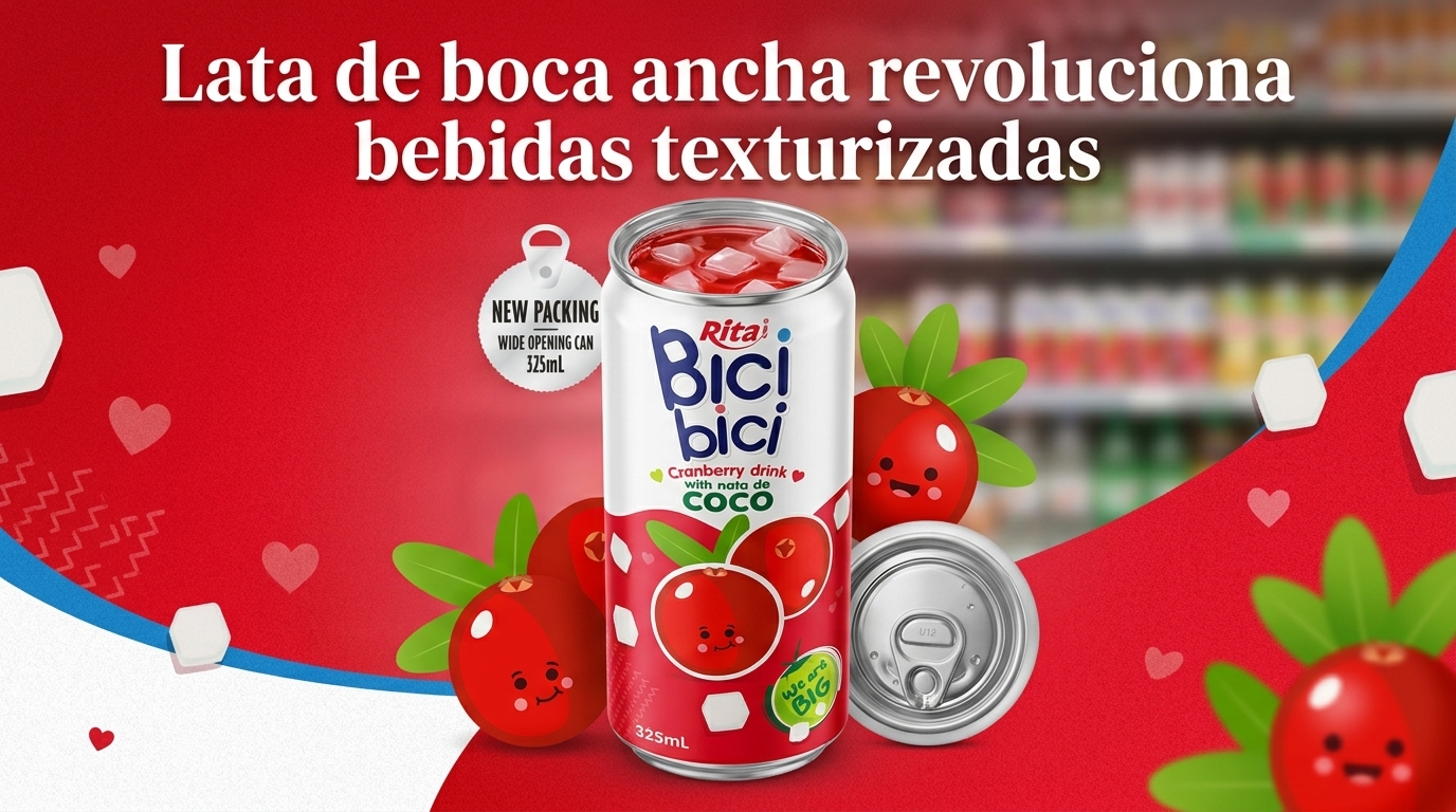 La lata de boca ancha revoluciona las bebidas con textura
