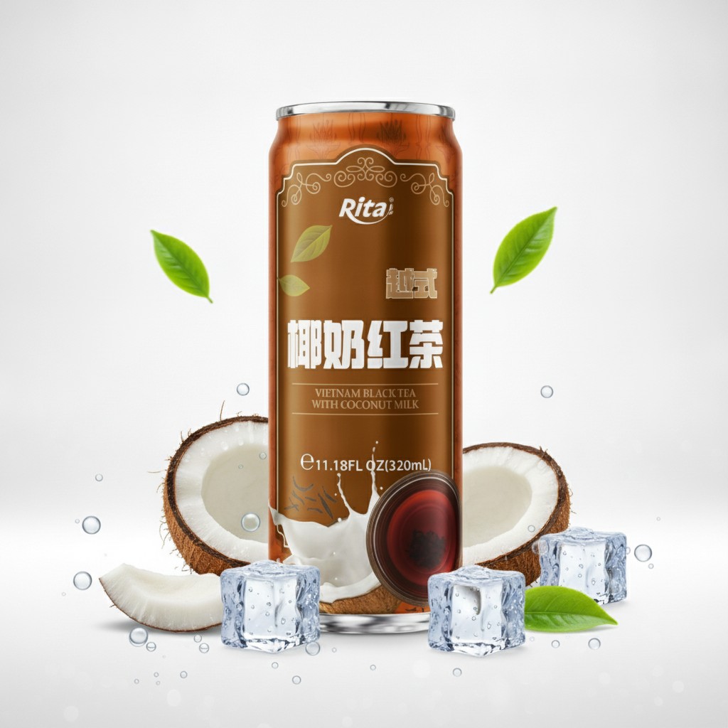 11.18 Fl Oz (320ml) Vietnam Black Tea with Coconut Milk Poster 2